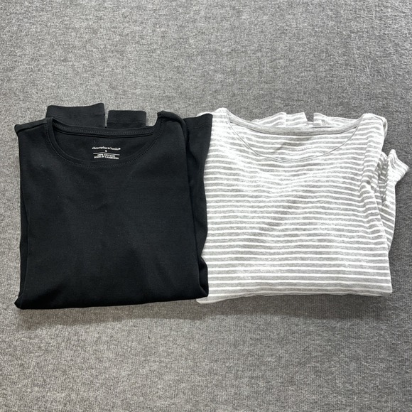 2X Christopher and Banks size small‎ women's long sleeve cotton shirts - Picture 1 of 10